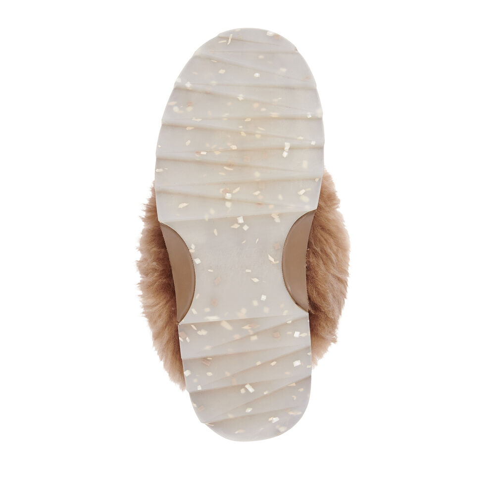 Emu Jolie Sharky Curly Hausschuhe Damen Braun | EFKJMUL-34