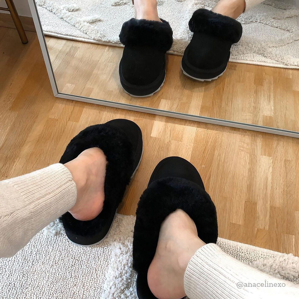 Emu Jolie Sharky Hausschuhe Damen Schwarz | BPZHWQI-32