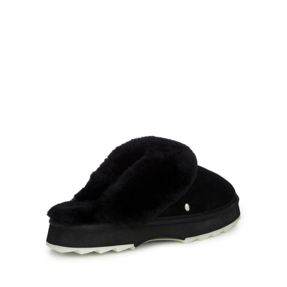 Emu Jolie Sharky Hausschuhe Damen Schwarz | BPZHWQI-32