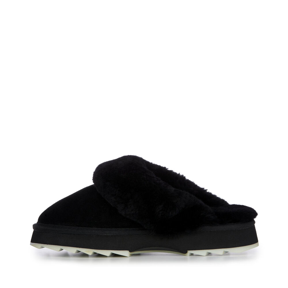 Emu Jolie Sharky Hausschuhe Damen Schwarz | BPZHWQI-32
