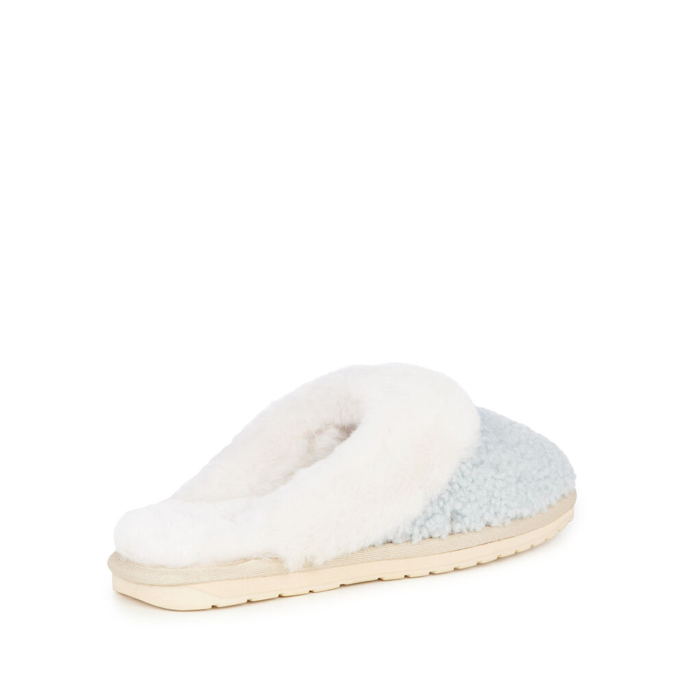 Emu Jolie Teddy Hausschuhe Damen Hellblau | XAUNMGQ-85