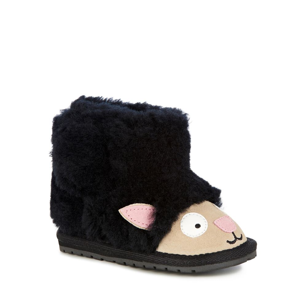 Emu Lamb Walker Babies Stiefel Kinder Schwarz | TEMQKVR-18