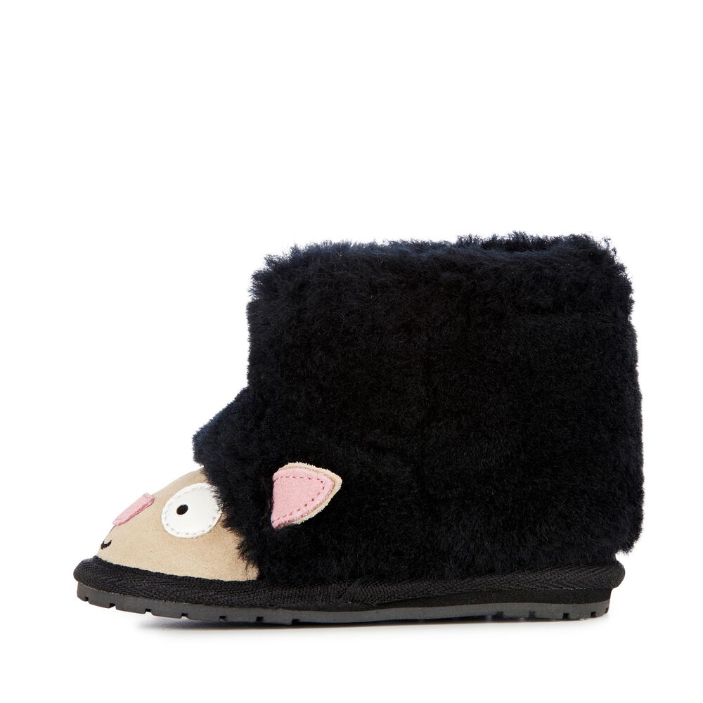 Emu Lamb Walker Babies Stiefel Kinder Schwarz | TEMQKVR-18