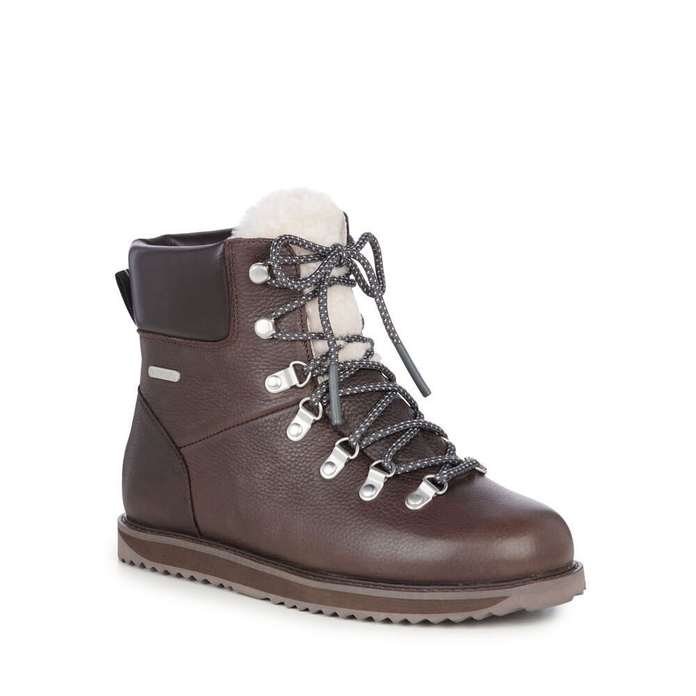 Emu Larawag Stiefel Damen Schokolade | JDTMOGY-60
