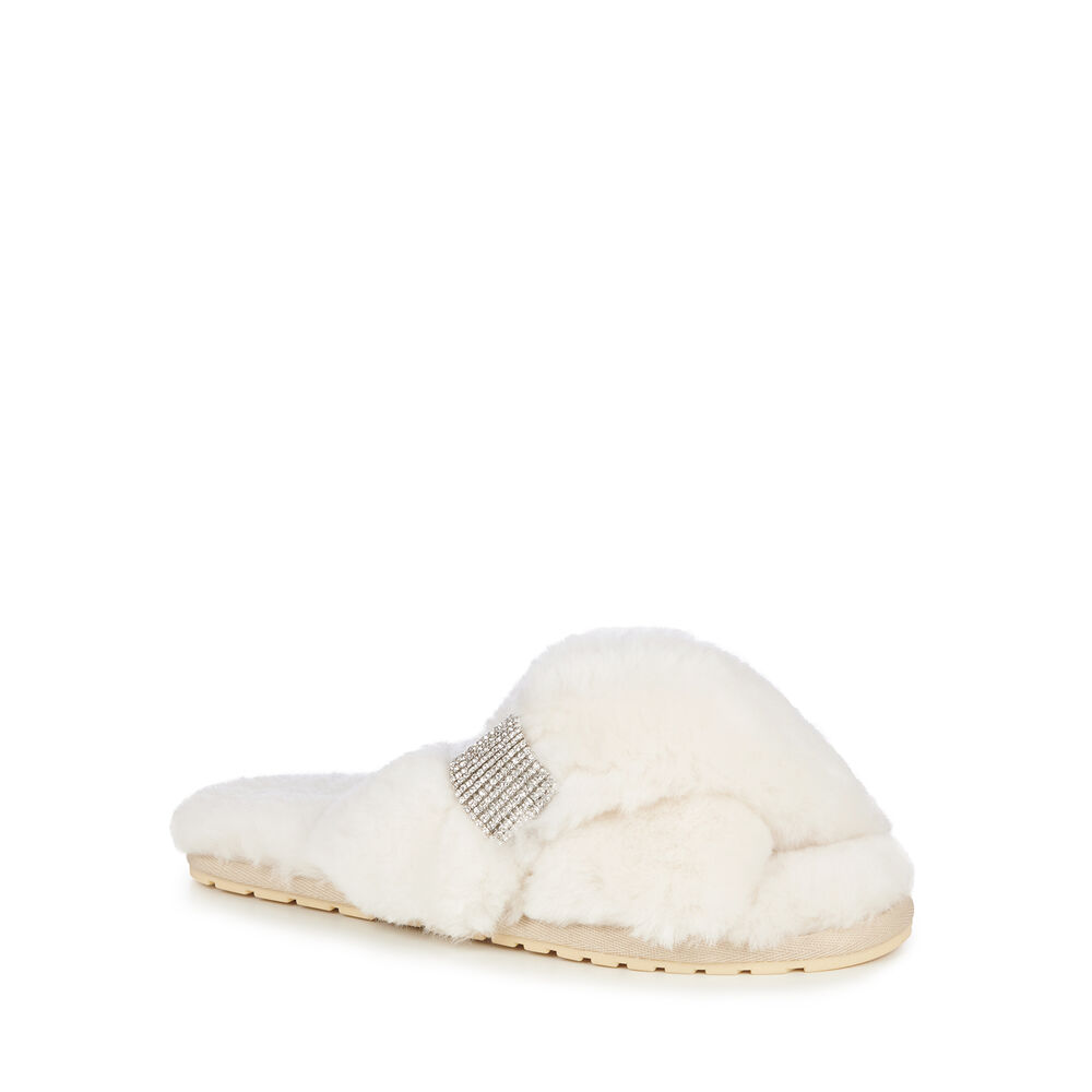 Emu Mayberry Crystal Hausschuhe Damen Beige | CJTRKPU-25