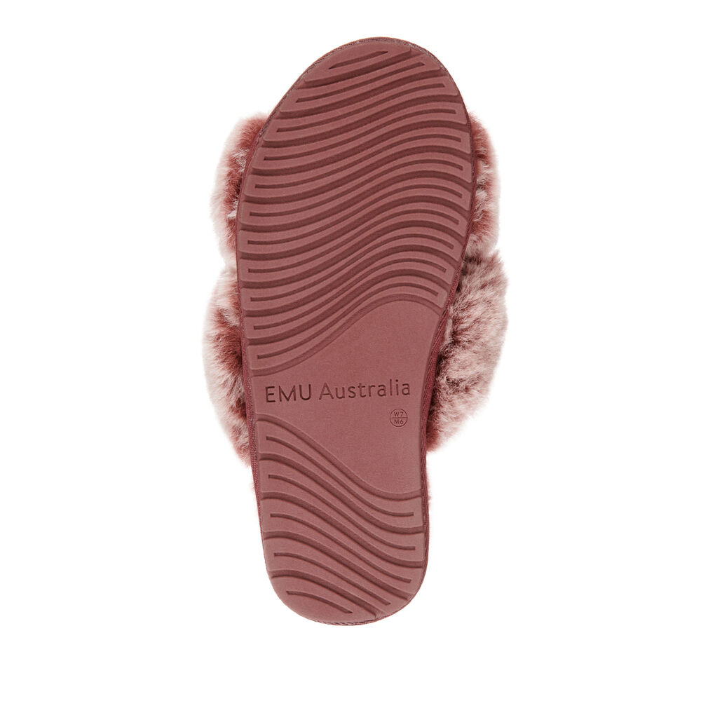 Emu Mayberry Frost Hausschuhe Damen Bordeaux | WOINFAT-68
