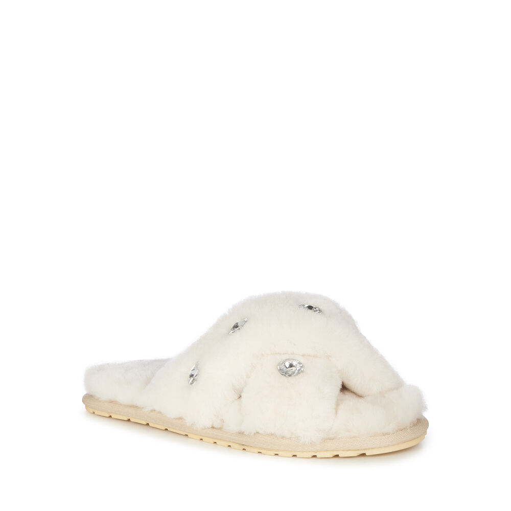 Emu Mayberry Gems Hausschuhe Damen Beige | GDAVBUL-18