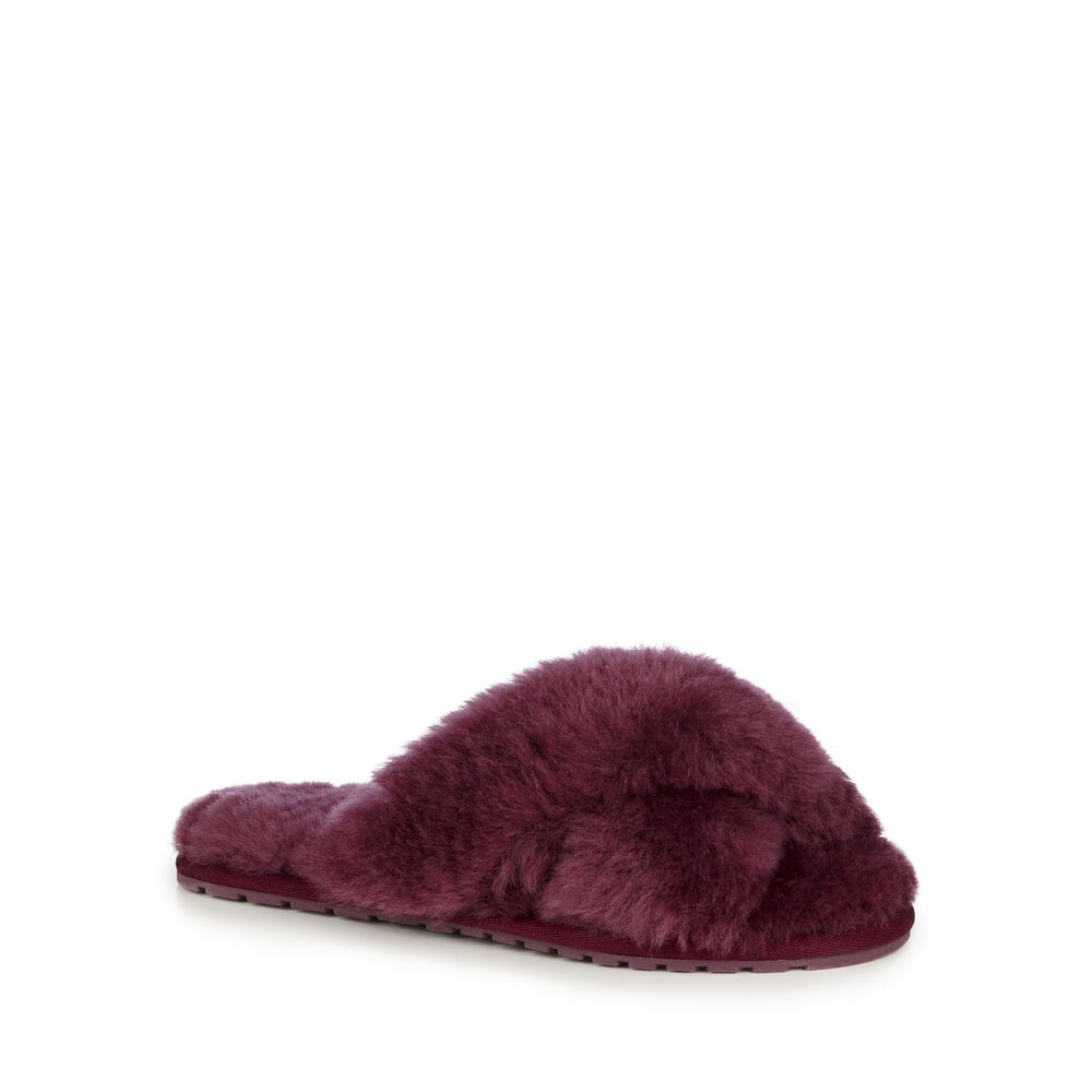 Emu Mayberry Hausschuhe Damen Bordeaux | PFMBVLI-29