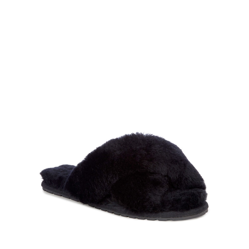 Emu Mayberry Hausschuhe Damen Schwarz | FVHWBXY-09