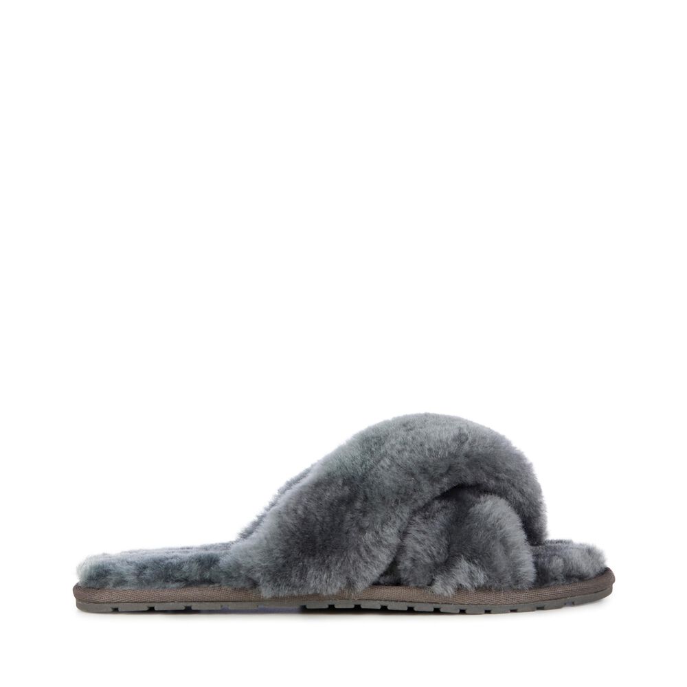 Emu Mayberry Hausschuhe Damen Tiefesgrau | LSTOFGE-90