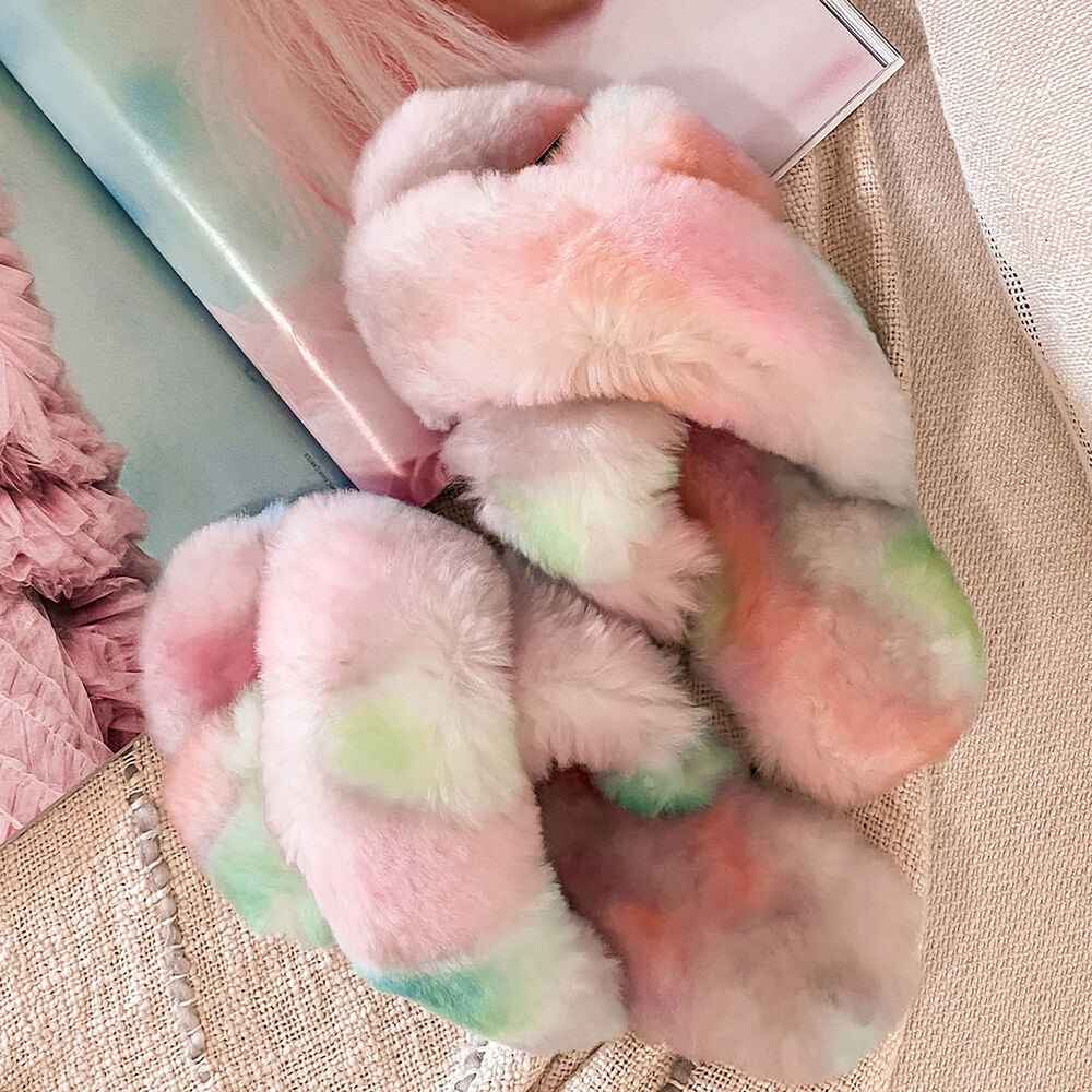 Emu Mayberry Tie Dye Hausschuhe Damen Mehrfarbig | OIDRGLV-68
