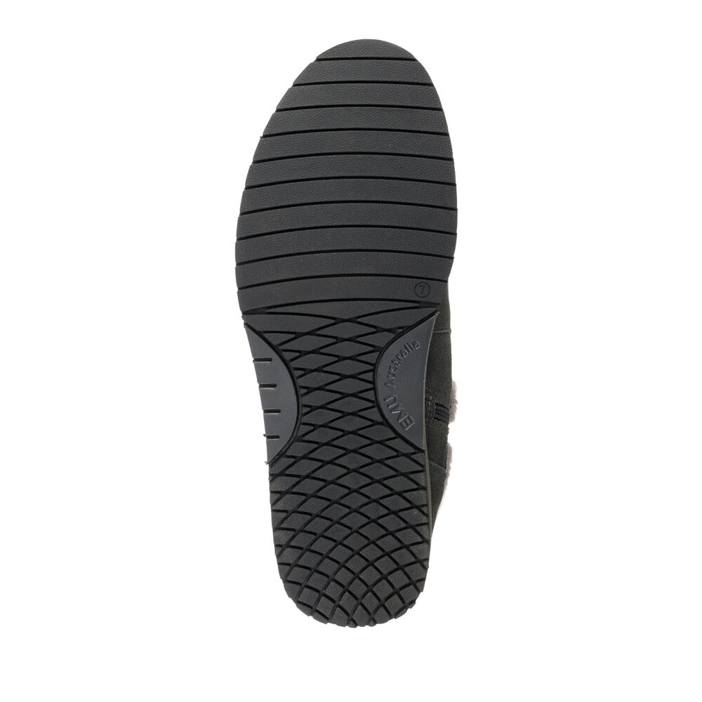 Emu Merak Stiefel Damen Dunkelschwarz Grau | TKABMWH-45