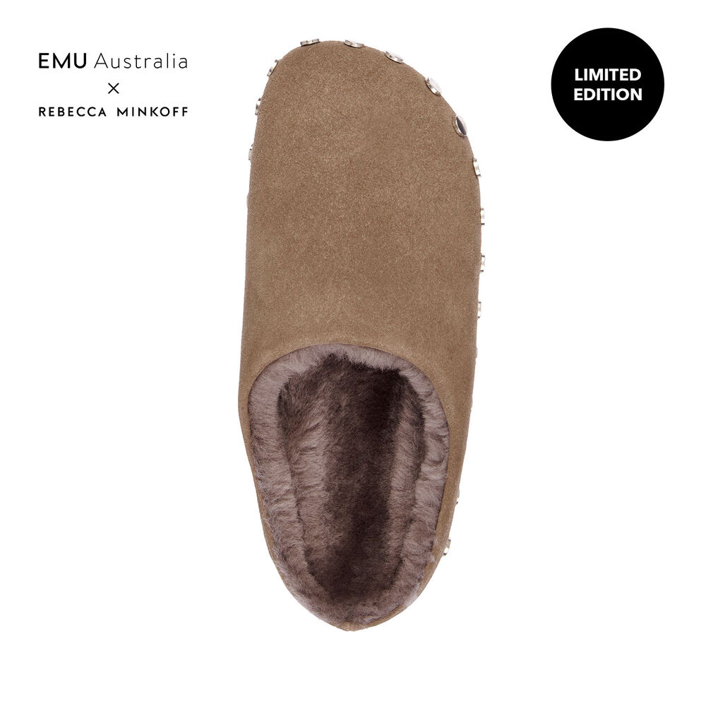 Emu Monch Stud Hausschuhe Damen Grün | UFGSXEW-31