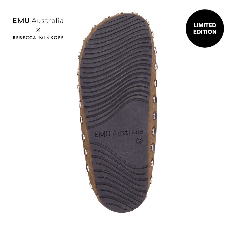 Emu Monch Stud Hausschuhe Damen Grün | UFGSXEW-31
