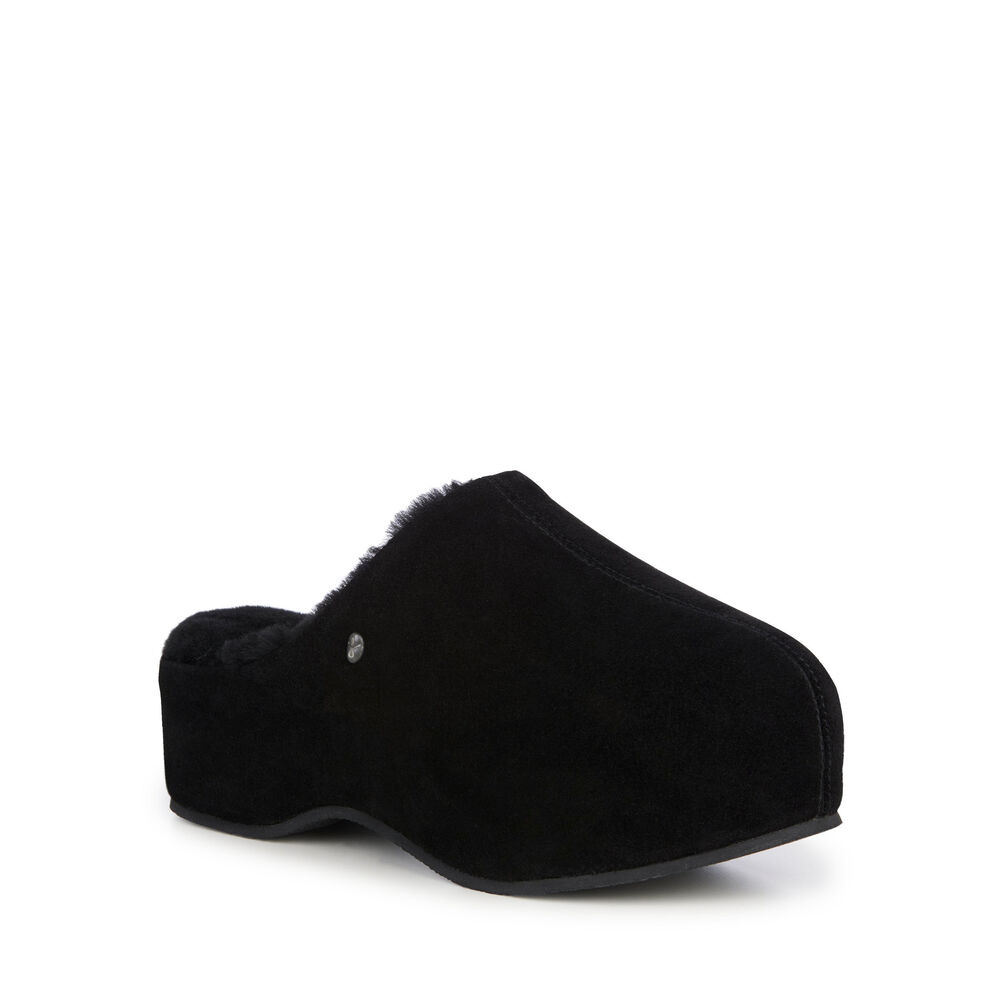 Emu Nahn Hausschuhe Damen Schwarz | SNZIFGQ-29