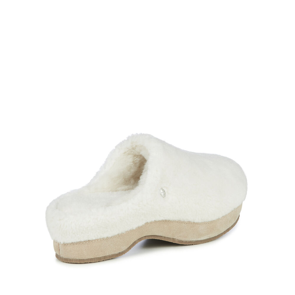 Emu Nahn Teddy Wolle Hausschuhe Damen Beige | IHKTYJG-86