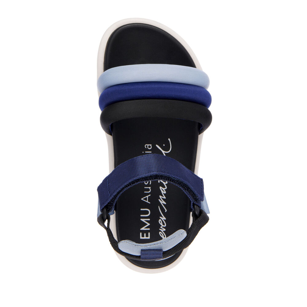 Emu Oasis Sandalen Kinder Blau Schwarz | WXFDBEJ-60