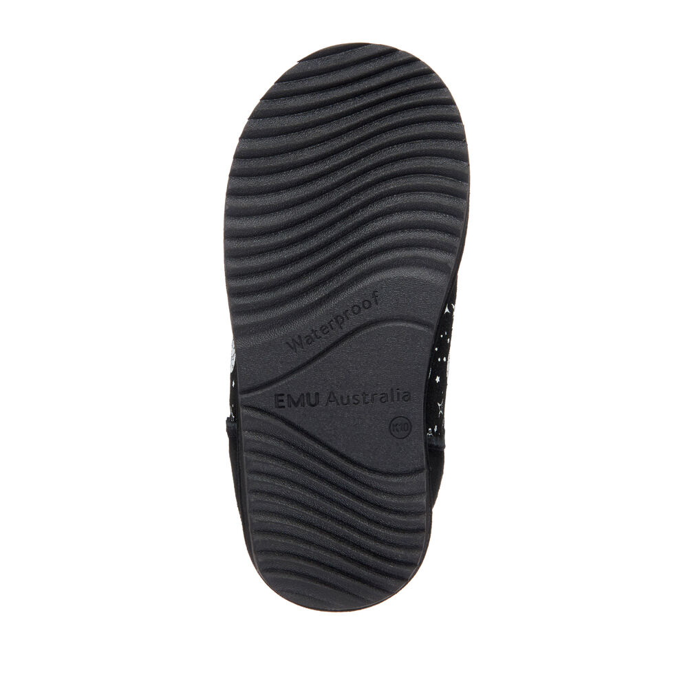 Emu Outer Space Brumby Stiefel Kinder Schwarz | WRKPIVU-61