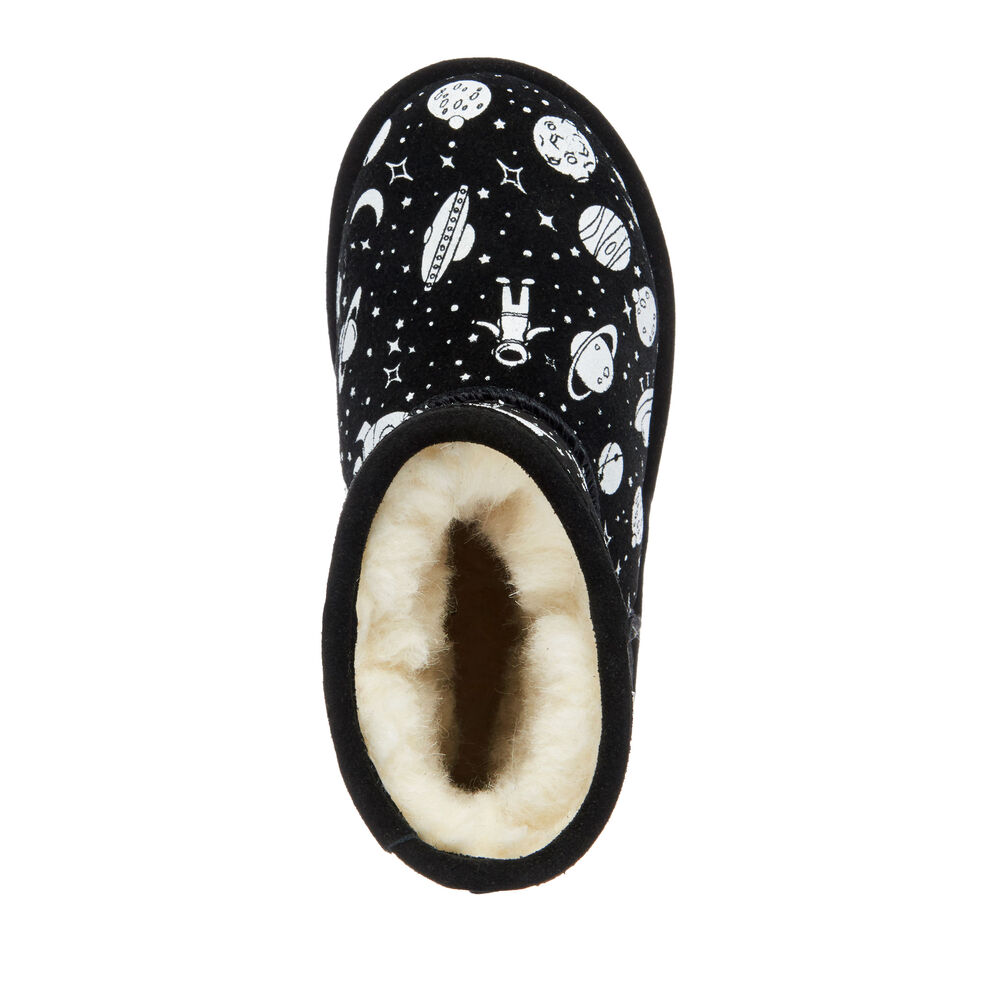 Emu Outer Space Brumby Stiefel Kinder Schwarz | WRKPIVU-61