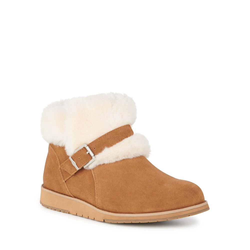 Emu Oxley Fur Cuff Stiefel Damen Braun | FNQHGPV-01