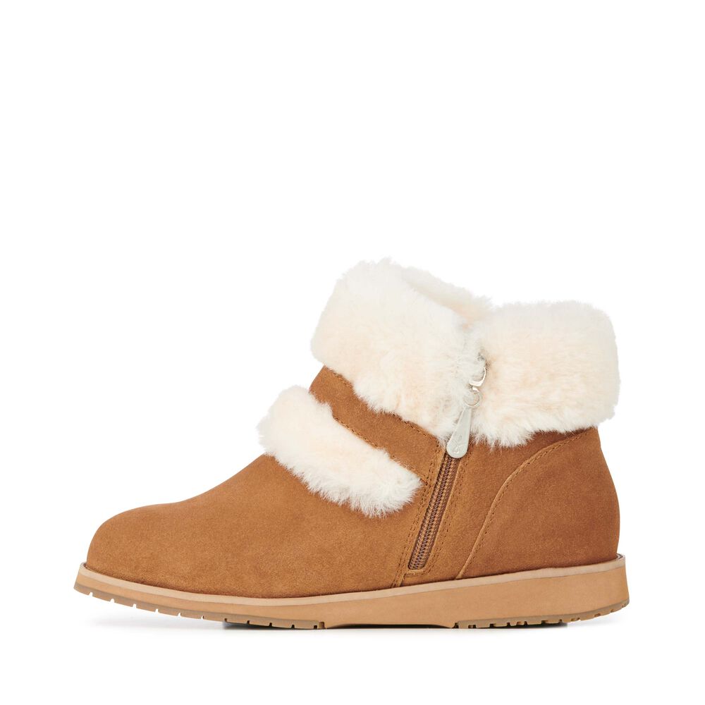 Emu Oxley Fur Cuff Stiefel Damen Braun | FNQHGPV-01