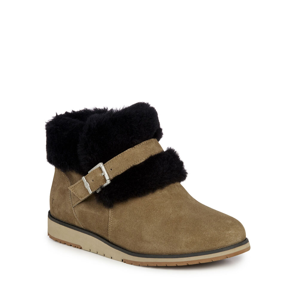 Emu Oxley Fur Cuff Stiefel Damen Braun | TYVBSRK-14