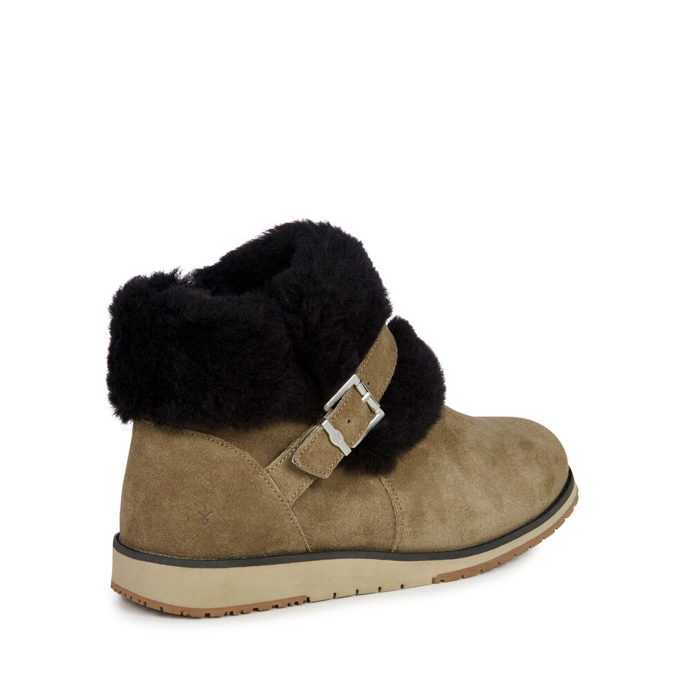 Emu Oxley Fur Cuff Stiefel Damen Braun | TYVBSRK-14