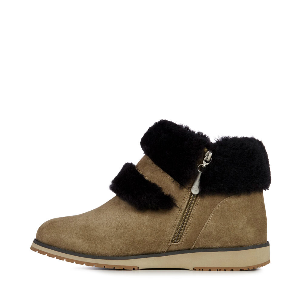 Emu Oxley Fur Cuff Stiefel Damen Braun | TYVBSRK-14