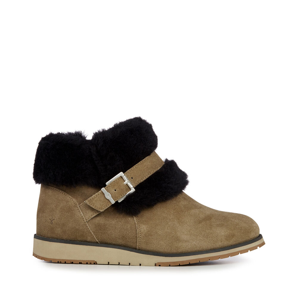 Emu Oxley Fur Cuff Stiefel Damen Braun | TYVBSRK-14