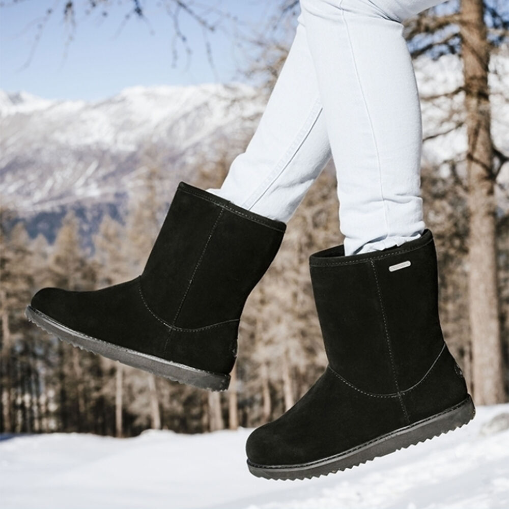 Emu Paterson Klassische Lo Stiefel Damen Schwarz | TGSEDBR-10