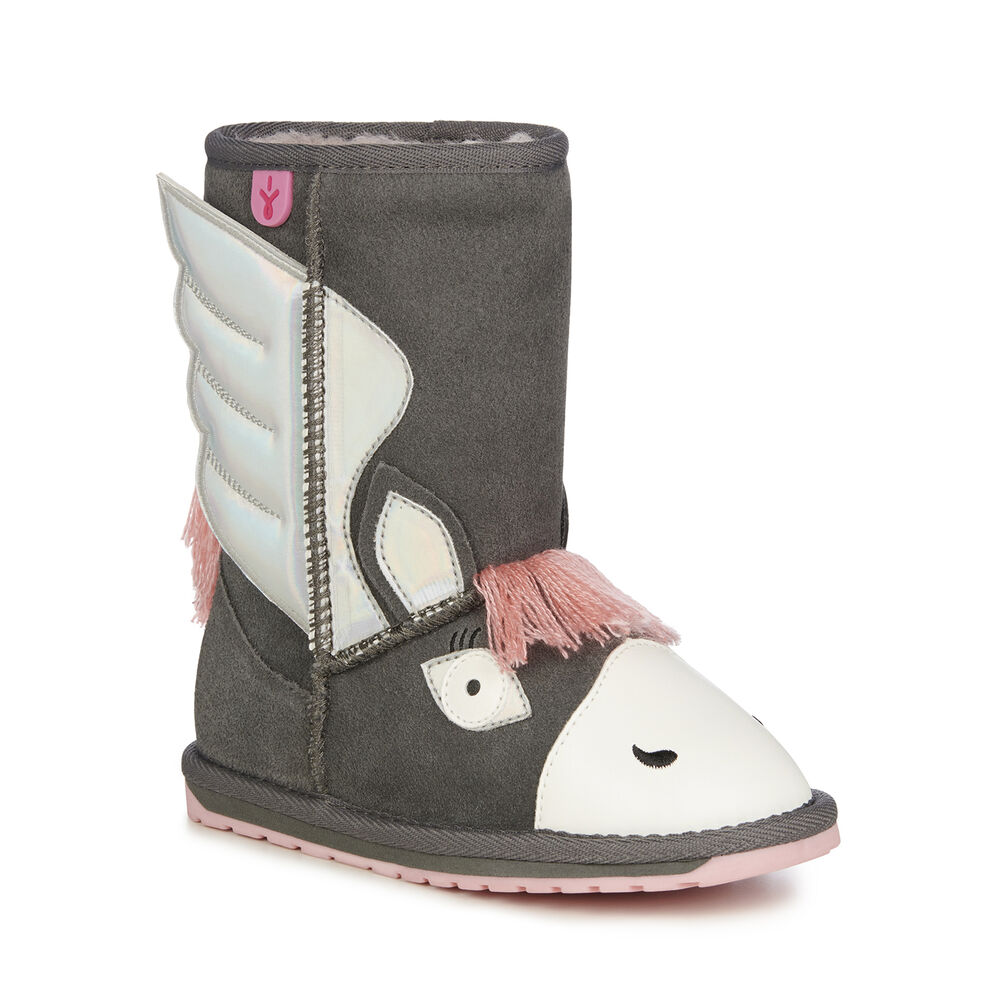 Emu Pegasus Stiefel Kinder Tiefesgrau | WVDCYKX-32