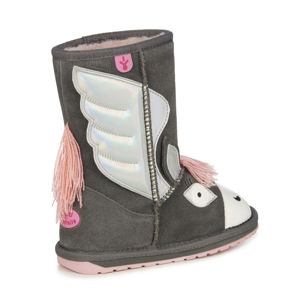 Emu Pegasus Stiefel Kinder Tiefesgrau | WVDCYKX-32