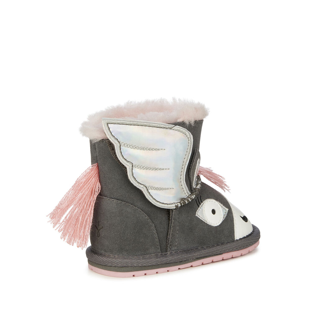 Emu Pegasus Walker Babies Stiefel Kinder Tiefesgrau | UABJOCG-98