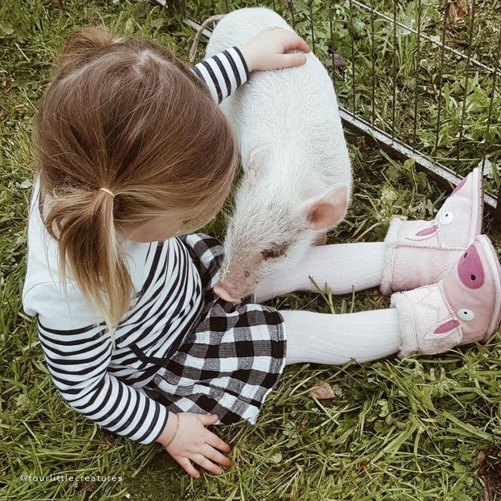Emu Piggy Walker Babies Stiefel Kinder Rosa | CQIKHPL-73