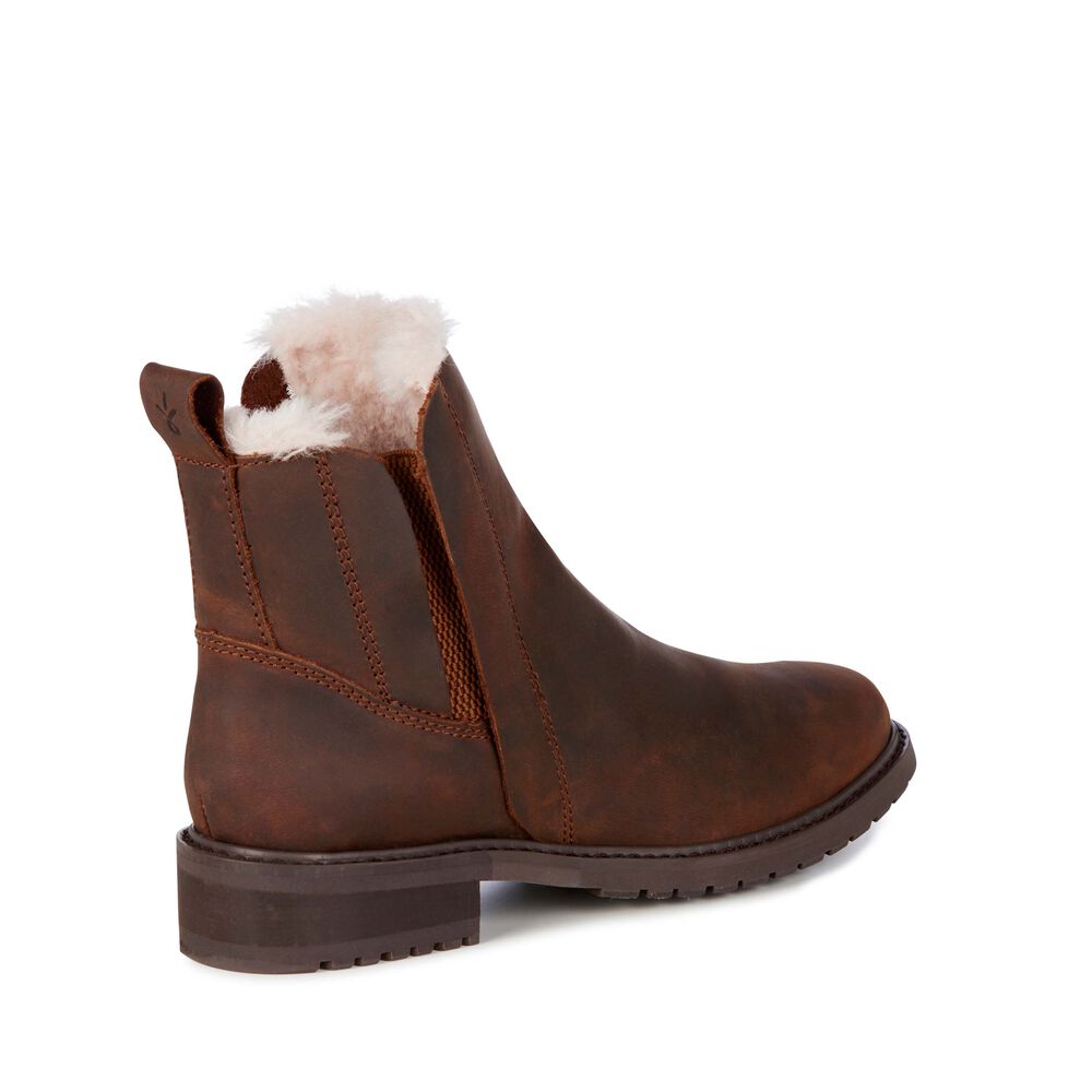 Emu Pioneer Leder Stiefel Damen Braun | REHGJDC-59