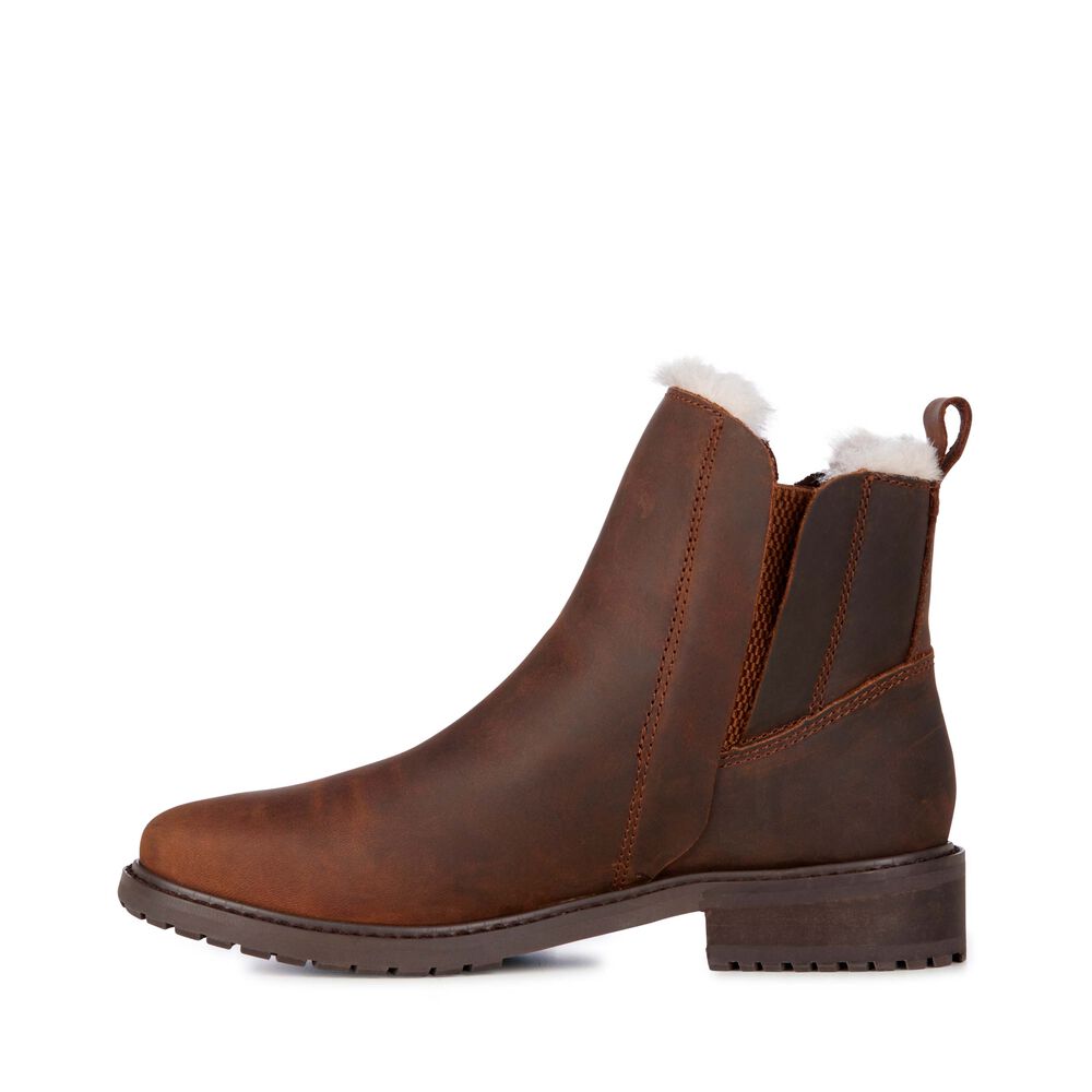 Emu Pioneer Leder Stiefel Damen Braun | REHGJDC-59
