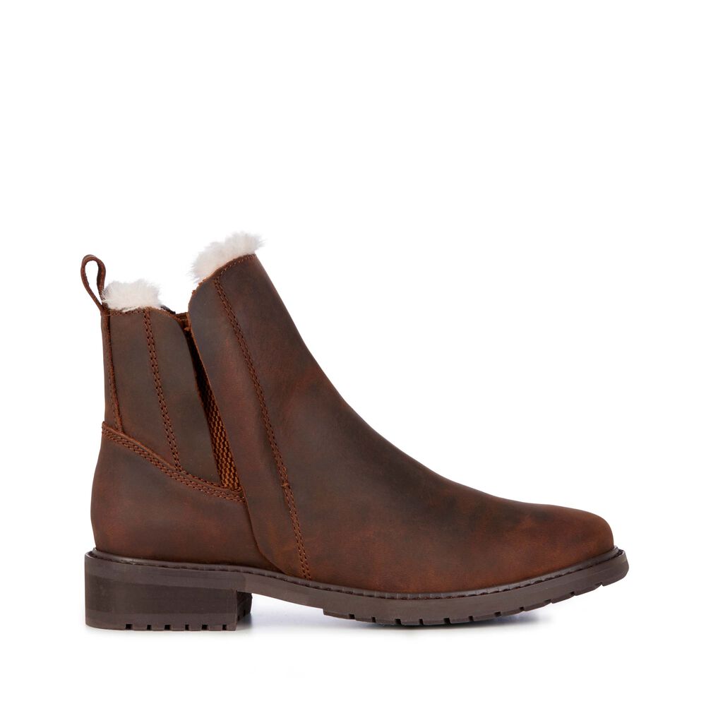 Emu Pioneer Leder Stiefel Damen Braun | REHGJDC-59