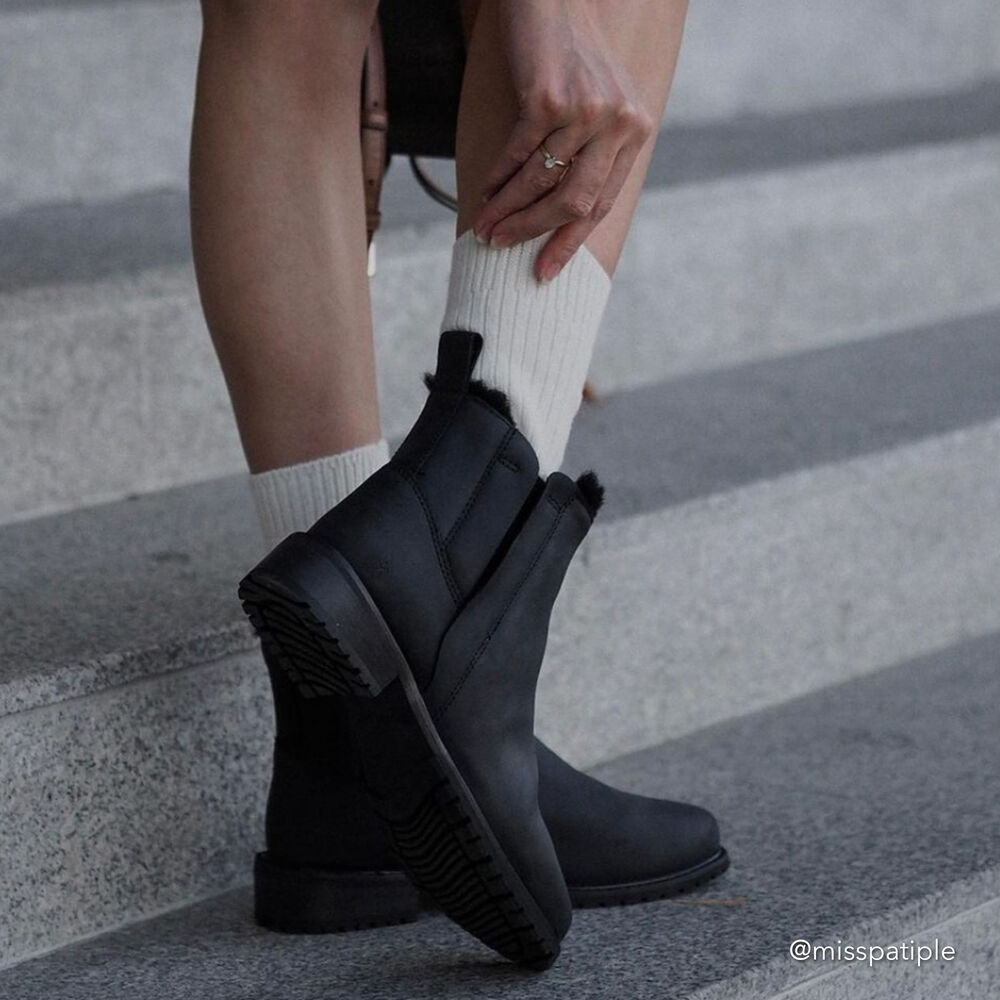 Emu Pioneer Leder Stiefel Damen Schwarz | AIXRTFY-28