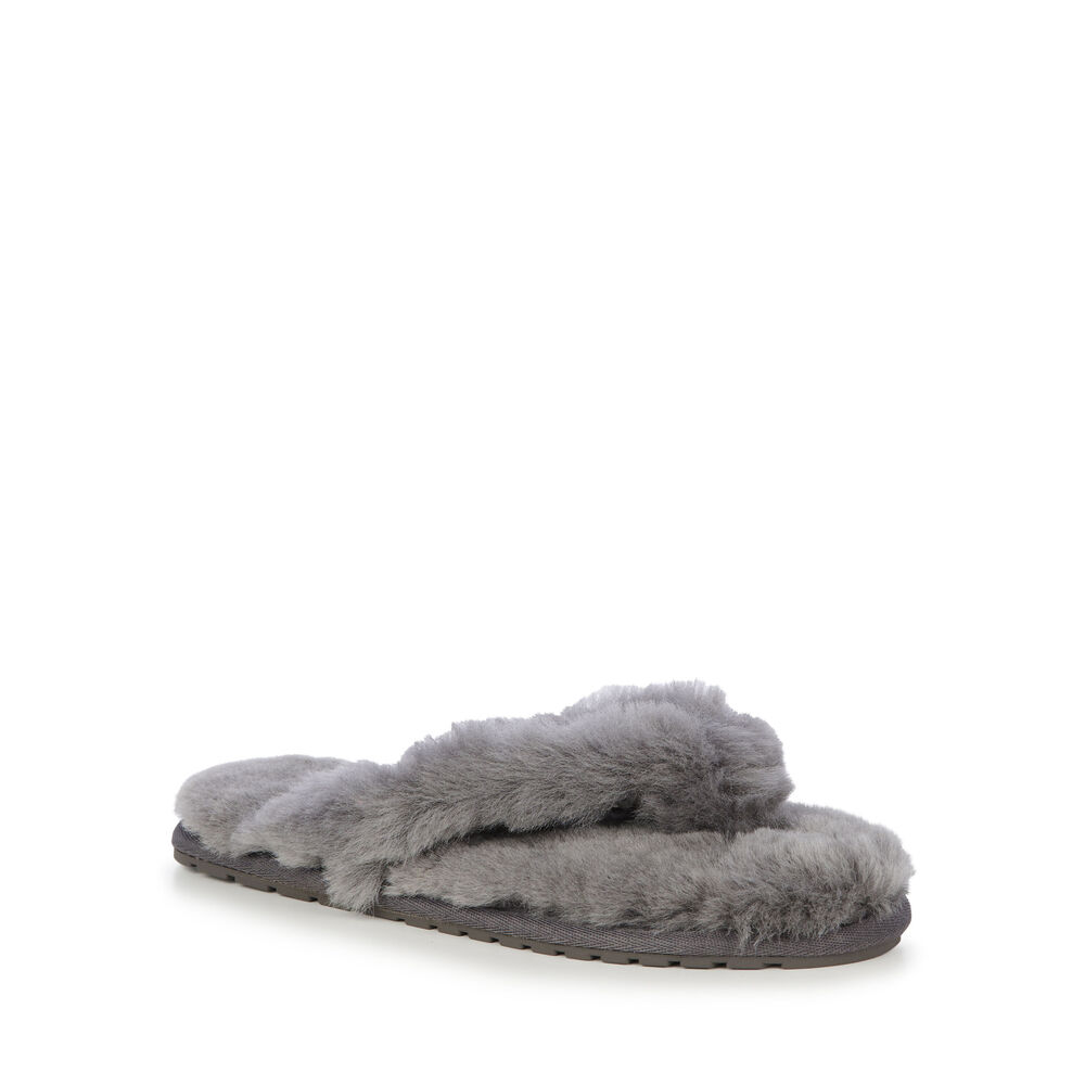 Emu Pitta Hausschuhe Damen Tiefesgrau | UMBZOHC-87