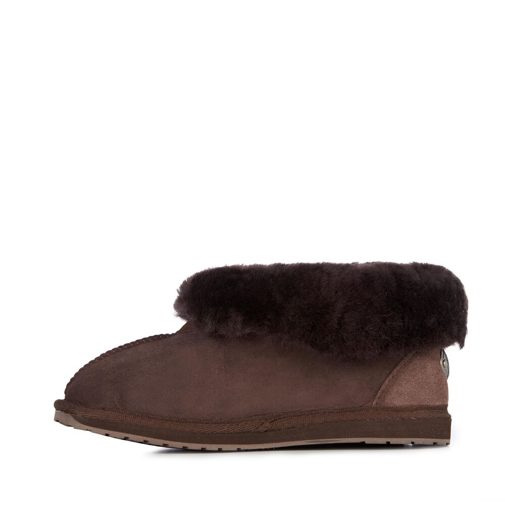 Emu Platinum Albany Hausschuhe Damen Schokolade | AORPYME-58