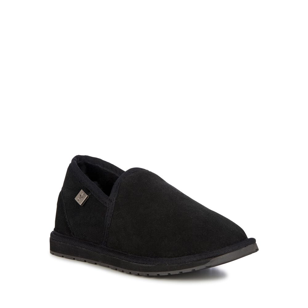 Emu Platinum Ashford Hausschuhe Herren Schwarz | FZLIBED-54