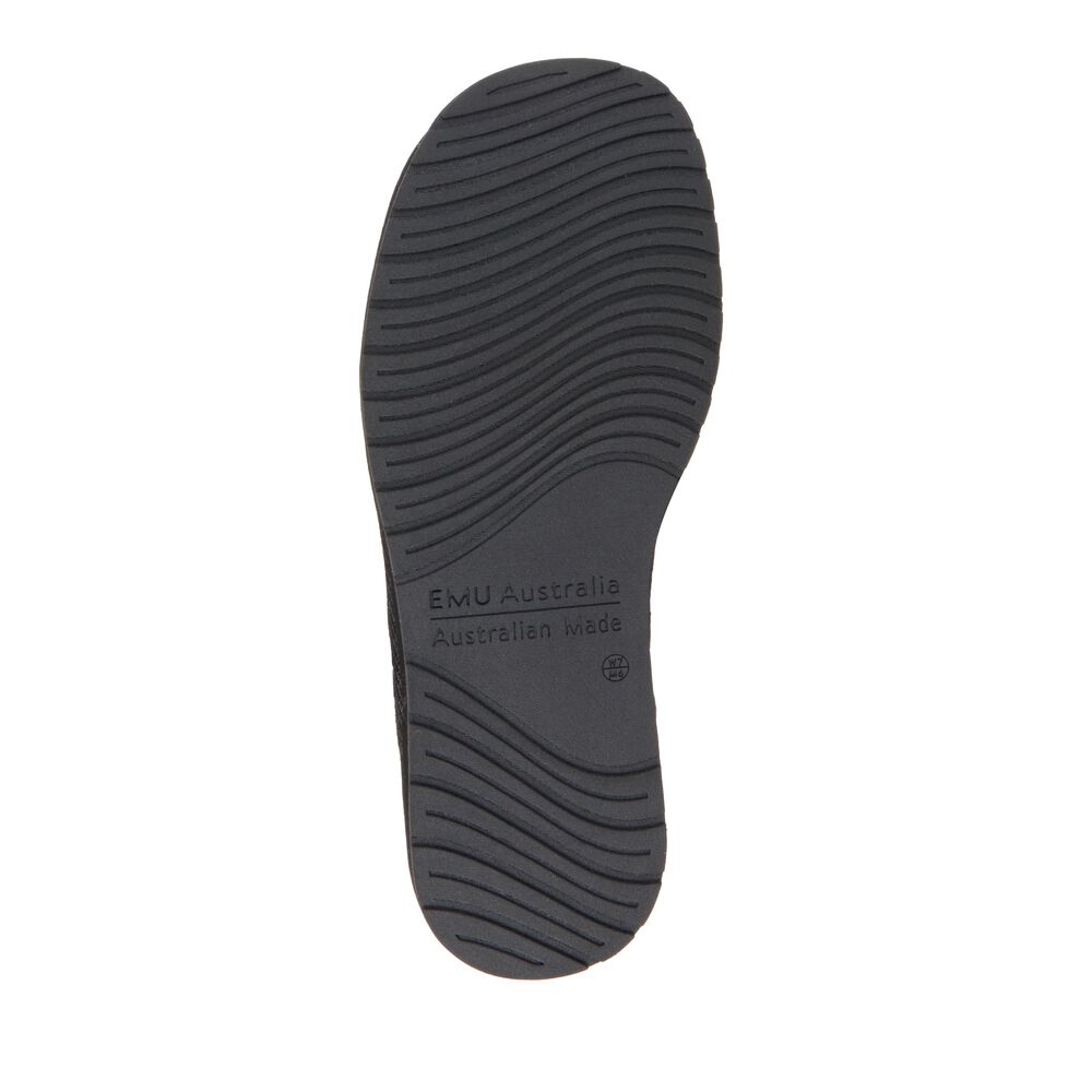Emu Platinum Ashford Hausschuhe Herren Schwarz | FZLIBED-54
