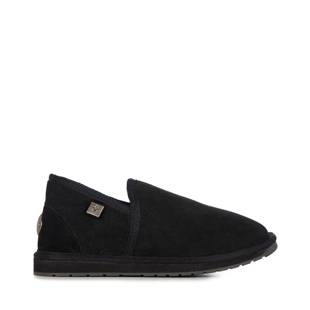 Emu Platinum Ashford Hausschuhe Herren Schwarz | FZLIBED-54