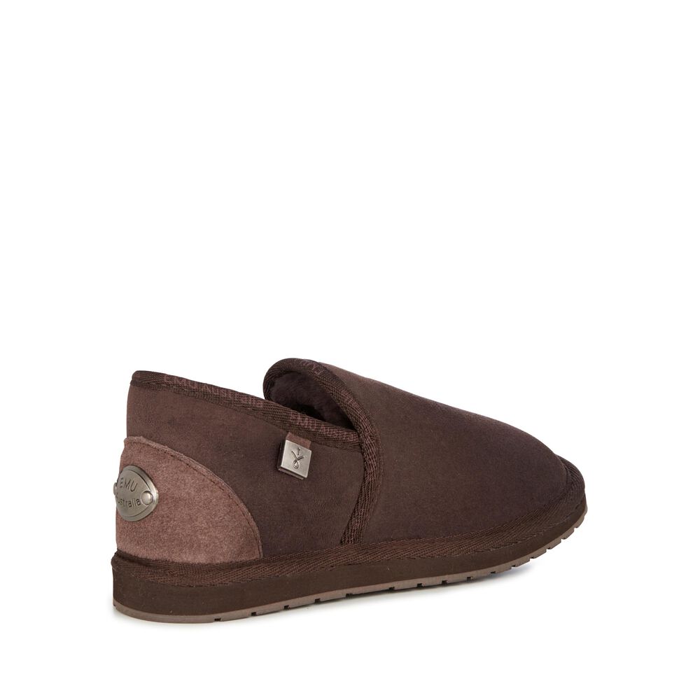 Emu Platinum Ashford Hausschuhe Herren Schokolade | TMFNULX-39