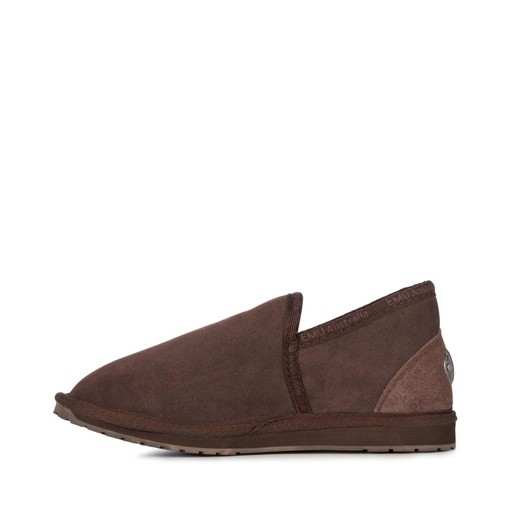 Emu Platinum Ashford Hausschuhe Herren Schokolade | TMFNULX-39