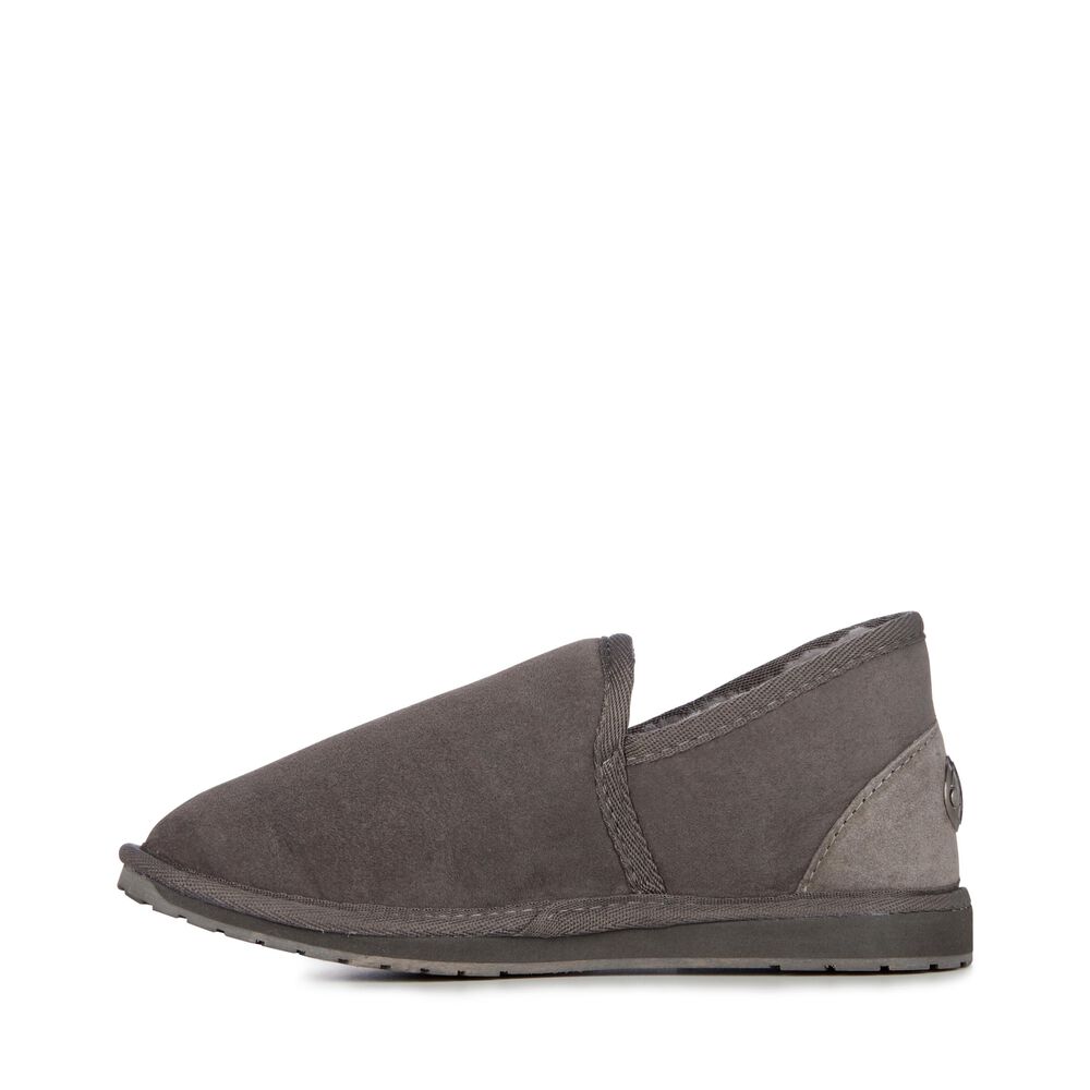 Emu Platinum Ashford Hausschuhe Herren Tiefesgrau | HKELOBW-87