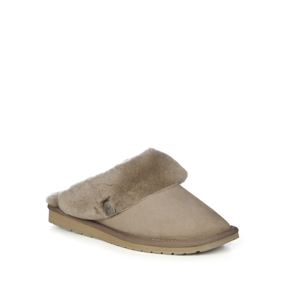 Emu Platinum Eden Hausschuhe Damen Khaki | GXHVYKQ-53