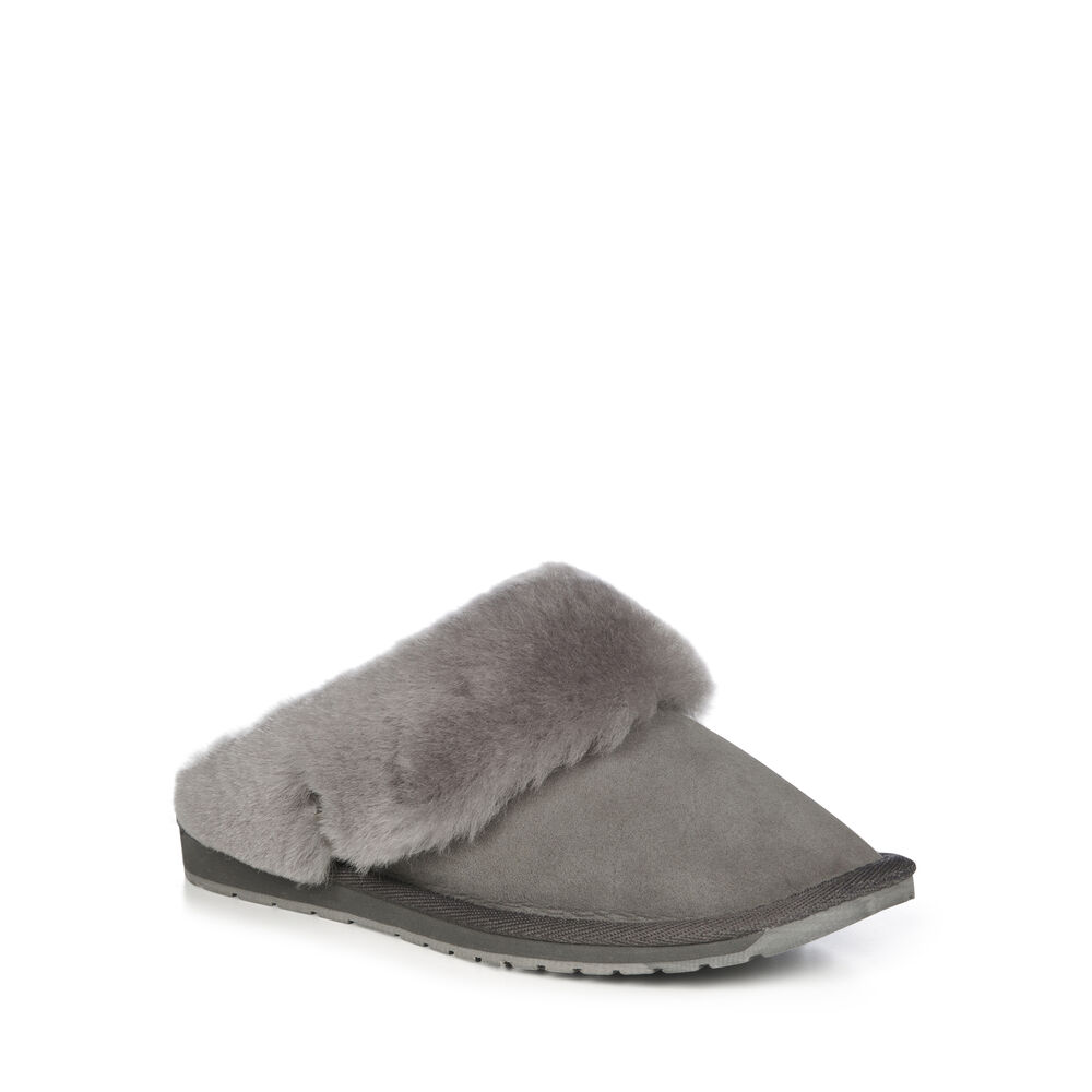 Emu Platinum Eden Hausschuhe Damen Tiefesgrau | GFNPYAD-15
