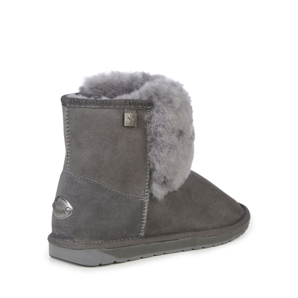 Emu Platinum Lara Mini Stiefel Damen Tiefesgrau | GDRLFIM-90