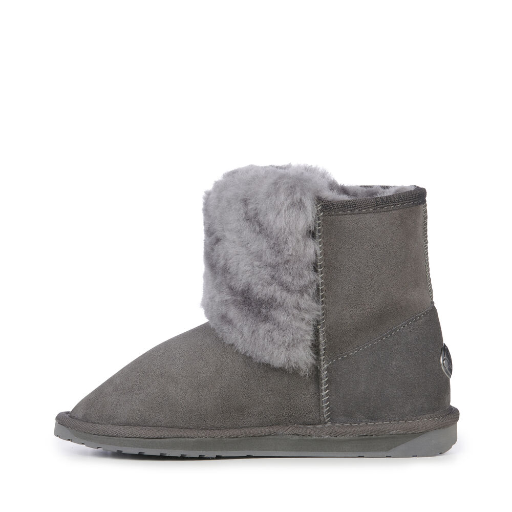 Emu Platinum Lara Mini Stiefel Damen Tiefesgrau | GDRLFIM-90
